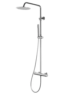 Corsan Kolumna prysznicowa LUGO chromowana z baterią mieszaczową CMN025 - Panele prysznicowe - miniaturka - grafika 2