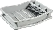 Suszarki do naczyń - Curver 228566 Feeding naczyń + taca z dużym talerz z 24 tworzywo sztuczne szary 48 x 10,5 x 38 cm - miniaturka - grafika 1