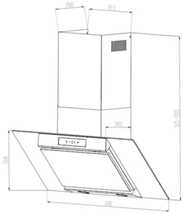 Klarstein CGCH3-Balzac-60-Sil - Okapy kuchenne - miniaturka - grafika 2
