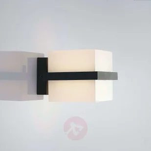 LINDBY Kinkiet zewnętrzny LED Auron, w kształcie kostki - Lampy ogrodowe - miniaturka - grafika 5