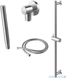 Kohlman Proxima zestaw prysznicowy na drążku chrom QW220PSP4 | - Zestawy prysznicowe - miniaturka - grafika 4