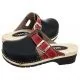 Klapki i japonki damskie - Buxa Drewniaki Czarne/Czerwone FPU20 DM (BX14-a) para 36:2|37:1|38:1|39:1|41:1| - miniaturka - grafika 1