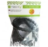 Adaptery i przejściówki - Techly Elastyczna osłona na kable 2,5m 25mm średnicy czarna (306417) - miniaturka - grafika 1