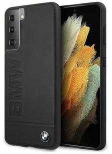 BMW Signature Logo Imprint Etui na Samsung Galaxy S21+ PLUS czarny BMW000327 - Etui i futerały do telefonów - miniaturka - grafika 2