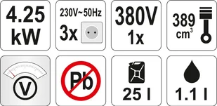 Agregat prądotwórczy YATO YT-85460 - Agregaty prądotwórcze - miniaturka - grafika 2