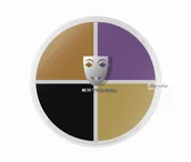 Charakteryzacja - Kryolan KRYOLAN - SUPRACOLOR QUARTET - Kremowa farba do malowania twarzy - ART. 1304 - 3 Black Eyes - miniaturka - grafika 1