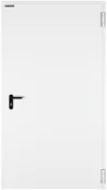 Drzwi zewnętrzne - Drzwi przeciwpożarowe EI60 białe  RAL 9016 100 prawe otwierane do wewnątrz - miniaturka - grafika 1