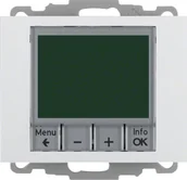 Regulatory i termostaty - Berker Regulator temperatury K 1 ze sterowaniem czasowym biały 20447109 20447109 - miniaturka - grafika 1