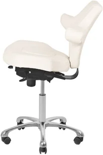 KRZESŁO KOSMETYCZNE AZZURRO SPECIAL 052 BIAŁE 114882 - Krzesła i taborety kosmetyczne - miniaturka - grafika 5