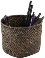 Pudła i pojemniki do przechowywania - Rangement & Cie rangement & Cie Mika ran6532 kosze, okrągły, wykonany z włókien plecioną igłowate, ciemnobrązowy, 2 sztuki RAN6532 - miniaturka - grafika 1