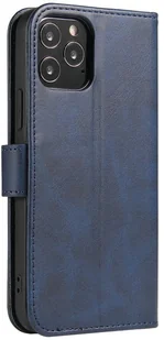 Hurtel Futerał etui portfel z klapką do iPhone 12 Pro / iPhone 12 niebieski - Etui i futerały do telefonów - miniaturka - grafika 3