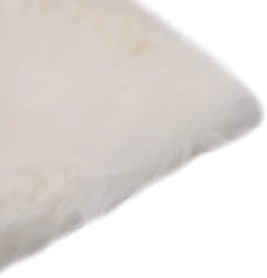 vidaXL Poduszki na krzesła, 2 szt., białe, 40x40 cm, owcza skóra - Poduszki na krzesła - miniaturka - grafika 4