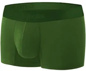 Bielizna sportowa męska - ComfyBalls COMFYBALLS Bokserki do biegania REGULAR WOOD zielone - miniaturka - grafika 1