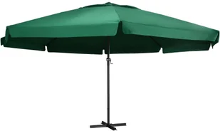 vidaXL Parasol ogrodowy na słupku aluminiowym 600 cm zielony  47371 - Parasole ogrodowe - miniaturka - grafika 2