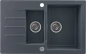 Zlewozmywaki - Kernau KGS A 6079 1,5B1D graphite - miniaturka - grafika 1