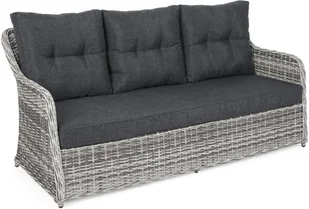 HOME &amp; GARDEN Meble ogrodowe technorattanowe Bergamo Light Grey / Grey Melange 456235 - Meble ogrodowe - miniaturka - grafika 4