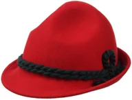 Czapki dla dzieci - Kapelusz Myśliwski Dziecięcy z Filcu Wełnianego, czerwony, 51 cm - miniaturka - grafika 1