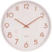 Zegary - Karlsson Zegar ścienny Pure medium basswood white by KA5809WH - miniaturka - grafika 1