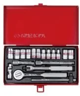 KING TONY Zestaw nasadek 2518SR, 1/4'', 6/8-kątne, 5/32-1/2'' - Zestawy narzędziowe - miniaturka - grafika 2