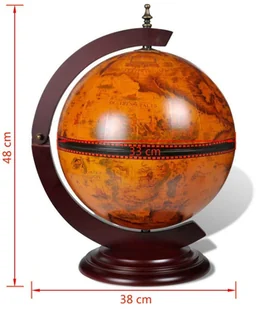 vidaXL VidaXL Globobar do postawienia na stół drewno eukaliptusowe 240698 - Stojaki na wino - miniaturka - grafika 6