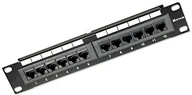 Akcesoria do serwerów - Intellinet 720748 12-Port Cat6 Patch Panel UTP 1 HE ", 25,4 cm (10 cali) czarna 720748 - miniaturka - grafika 1
