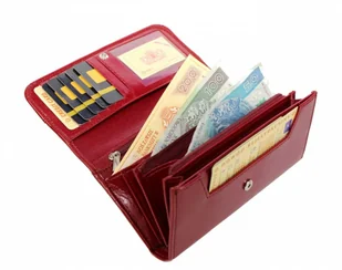 Wilmar (PL) Portfel Damski (PL) Suwak 16 cm Skóra Włoska WZÓR 1 - Portfele - miniaturka - grafika 5