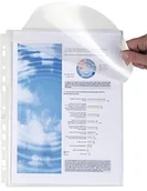 Koszulki na dokumenty - Exacompta 5503E schutzhuellen opakowanie, 10 sztuki, na górze po otwarciu z zaczepem 25 MM i faltenruecken, DIN A4 5503E - miniaturka - grafika 1