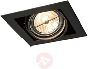 Oprawy, klosze i abażury - QAZQA Oprawa punktowa do wbudowania czarna AR111 regulowana - Oneon - miniaturka - grafika 1