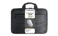 Etui do tabletów - Tucano BU-bidea-WM Bundle ze Idea Slim Notebook/Laptop/pokrowiec na tablet i bezprzewodowej myszy. 38.1 cm (15 cali) czarna BU-Bidea-WM - miniaturka - grafika 1
