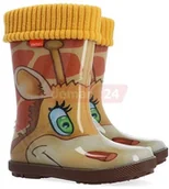 Buty dla dziewczynek - Demar Kalosze dziecięce HAWAI LUX PRINT AK (28-35) - Duża - miniaturka - grafika 1