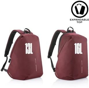 XD Design Plecak na lapotp Soft Czerwony - Torby na laptopy - miniaturka - grafika 13