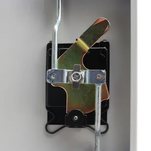 vidaXL vidaXL Metalowa szafka biurowa, 2-drzwiowa, 90 cm - Zestawy mebli biurowych - miniaturka - grafika 4