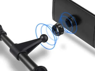 Alogy Uchwyt samochodowy na zagłówek Alogy do tabletu telefonu Czarny 10977X1 - Uchwyty samochodowe do telefonów - miniaturka - grafika 9