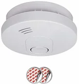 Czujniki czadu, dymu, gazu - Elro FS1510 czujnik dymu z zestawem kleju magnetycznego, 10 lat baterii, czujnik i gwarancja/DIN EN14604, biały, 1 sztuka - miniaturka - grafika 1