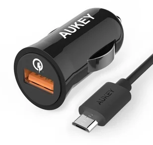 Aukey Ładowarka samochodowa 1xUSB Quick Charge 2.0 2.4A 18W CC-T5 5902666660060 - Ładowarki samochodowe - miniaturka - grafika 2