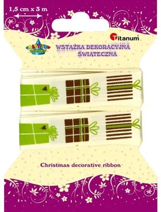 Wstążka 1,5cm/3m Xmas DD145 - Pasmanteria - miniaturka - grafika 2