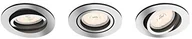 Pozostałe oświetlenie - Philips Donegal reflektor do zabudowy, 3 sztuki, trzonek GU10, okrągły, kolorach chrom 5039311PN - miniaturka - grafika 1