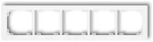 Klawisze i ramki - Karlik Ramka pięciokrotna DECO Biały 25DR-5 - miniaturka - grafika 1