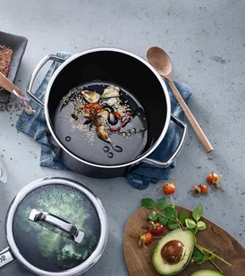 WMF Garnek nisk 24 cm,platynowy,Fusiontec Mineral 0514685290 - Garnki - miniaturka - grafika 2