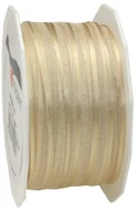 Pasmanteria - Pattberg Prezent 10 MM 50 m Marseille  z organzy z satynowymi krawędziami, kremowy 4831050-004 - miniaturka - grafika 1