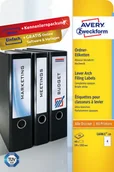 Etykiety samoprzylepne i bloki etykiet - Avery Zweckform Etykiety na segregatory Zweckform; A4, 10 ark./op., 59 x 192 mm, białe L6061-10 - miniaturka - grafika 1