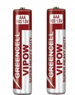 Baterie i akcesoria - Vipow Baterie GREENCELL paluszek R03 AAA 1,5V 2szt. 617 - miniaturka - grafika 1