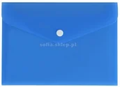Teczki i skoroszyty - Biurfol Teczka kopertowa, satyna niebieska, A5, Biurfor - miniaturka - grafika 1