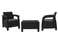 Meble ogrodowe - Allibert CORFU II antracyt szary - miniaturka - grafika 1