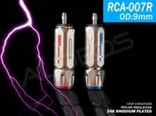 Złącza, przejściówki, adaptery - Yarbo RCA-007R - wtyki RCA rodowane (2 szt.) rca-007r - miniaturka - grafika 1