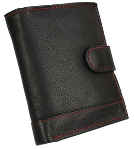 Bellugio Portfel Męski Skórzany 1028 Skóra Licowa Duży Pionowy Z Zapięciem Suwak Pionowy - Portfele - miniaturka - grafika 2