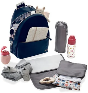 Beaba Plecak dla mamy San Francisco blue/snake - Torby i organizery dla mam - miniaturka - grafika 43