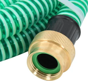 vidaXL Wąż ssący z mosiężnymi złączami 3 m 25 mm zielony 151038 - Węże ogrodowe i zraszacze - miniaturka - grafika 3