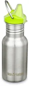 Shakery i bidony sportowe - Klean Kanteen Klean Kanteen Classic Narrow Bottle 355ml with Sippy Cap Kids, srebrny  2022 Bidony 1008770 - miniaturka - grafika 1