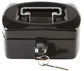 Sejfy i kasy pancerne - Idena kasetka na pieniądze Mini, 125 X 95 X 60 MM, czarny 50031 - miniaturka - grafika 1